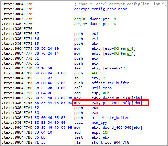 Retrieving configuration strings