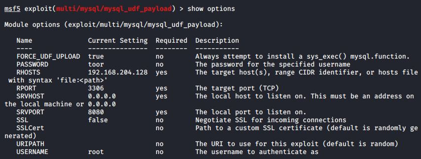 Metasploit module for abusing UDF