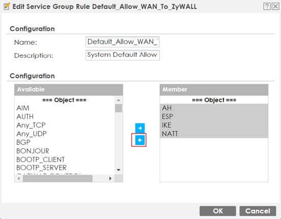 Adding WAN access rules