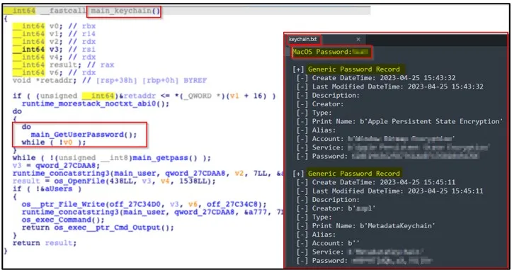 Keychain Password Extraction