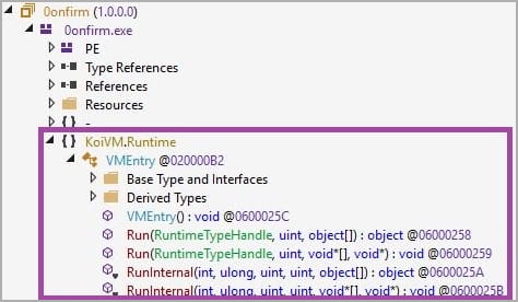 KoiVM-virtualized MalVirt assembly