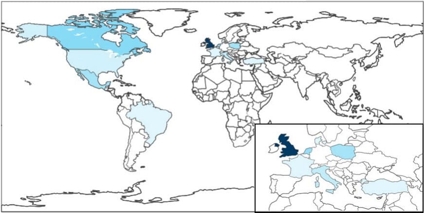 Hiatus victims heatmap