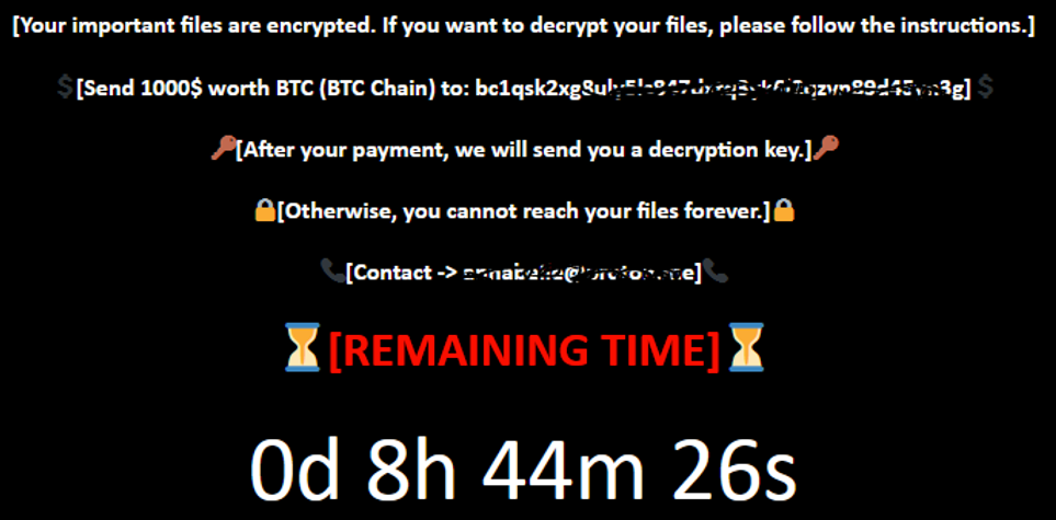 Note on ransomware