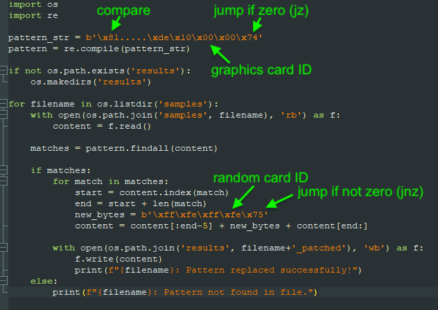 Malware loader code snippet