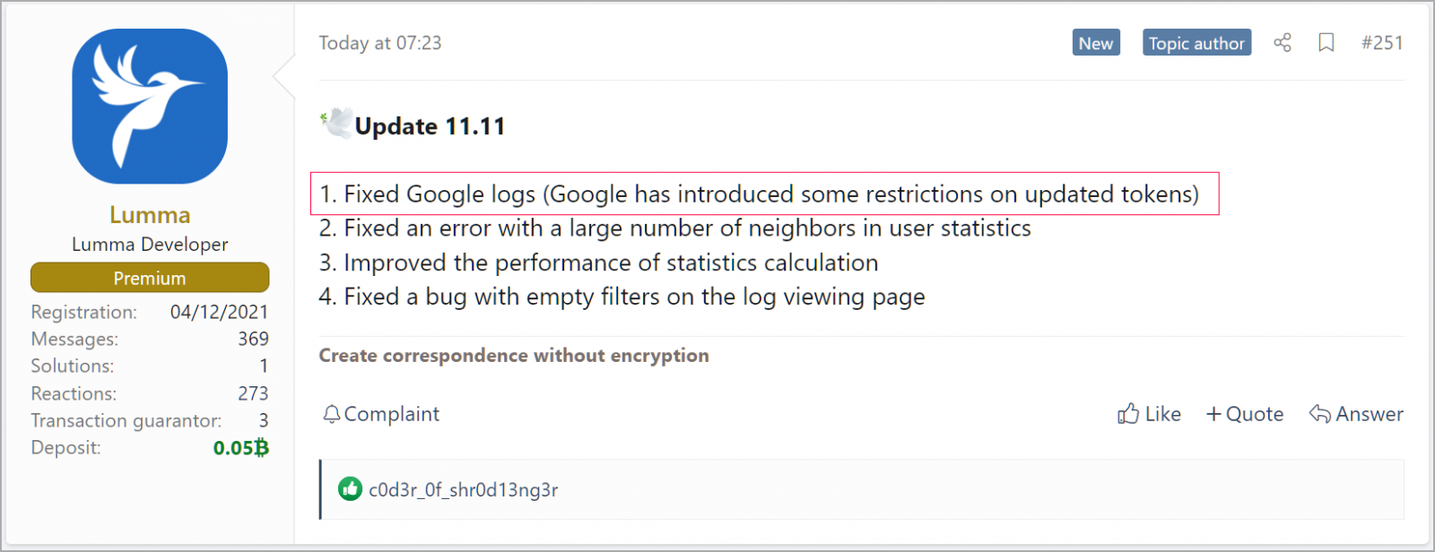 Malware dev says they can revive expired Google auth cookies 4 Update to address restrictions