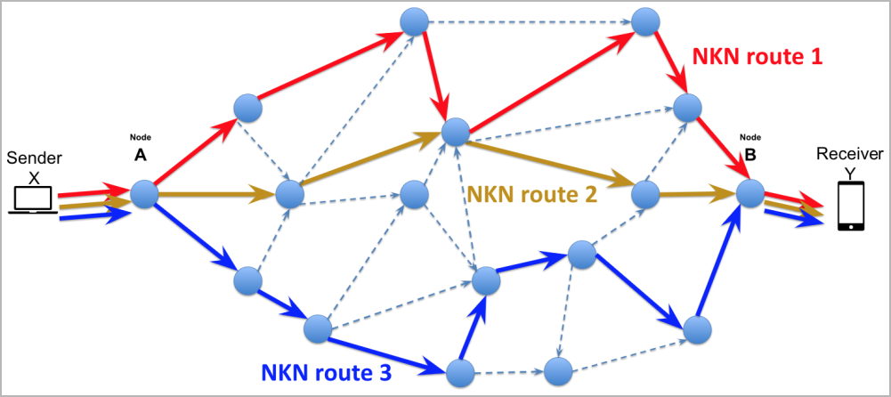 Moving data through NKN