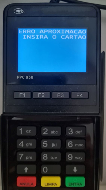 Error generated by Prilex on the PoS