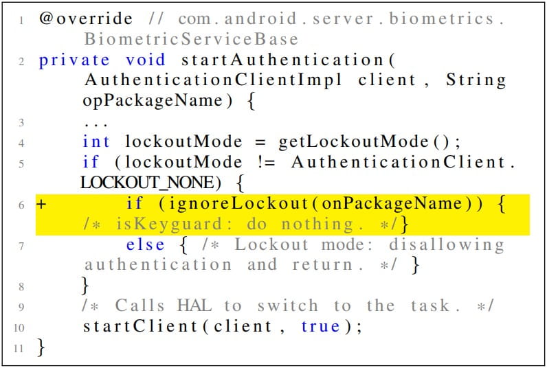 Exception introduced by device vendors causing MAL