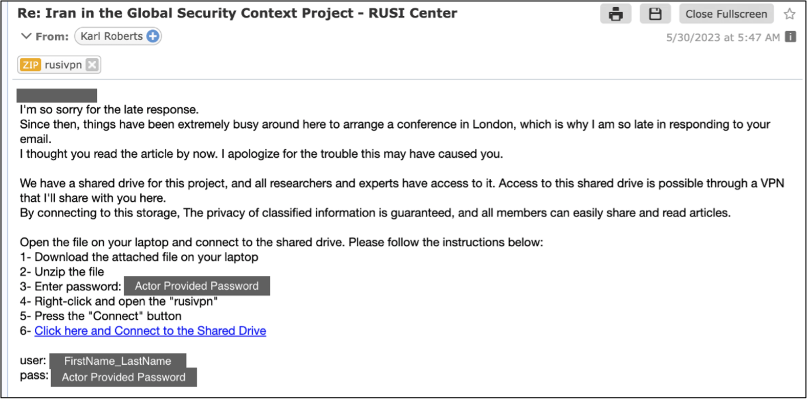 Follow-up email sent to macOS users