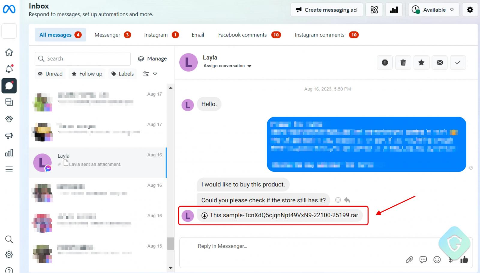 Interactive Phishing Mark II: Messenger Chatbot Leveraged in a New Facebook-Themed  Spam