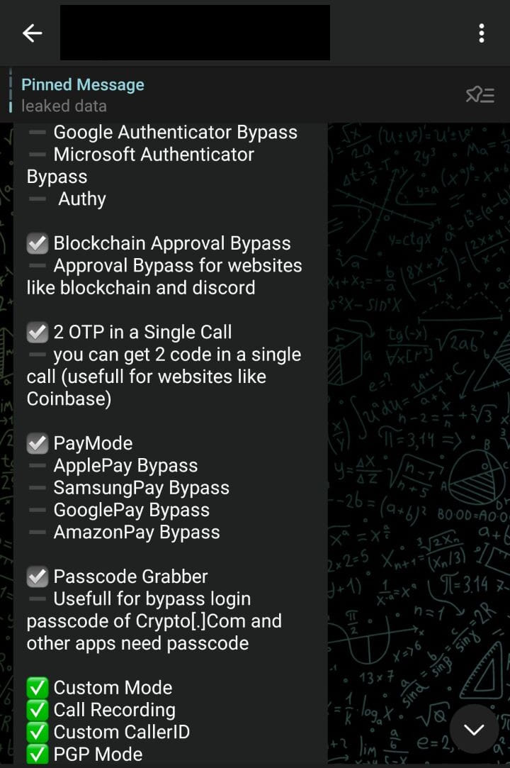 Telegram now the go-to place for selling phishing tools and services 6 OTP bot features promoted on Telegram
