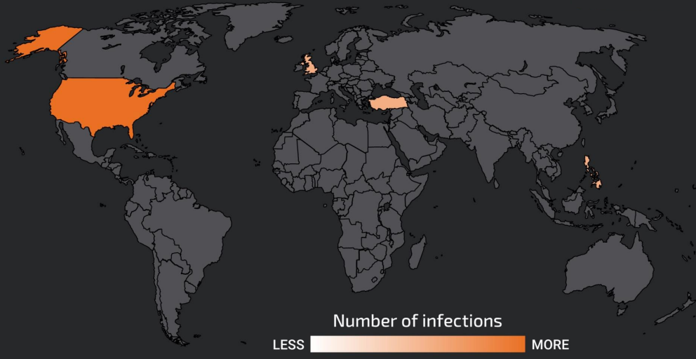 Heat map of casualties