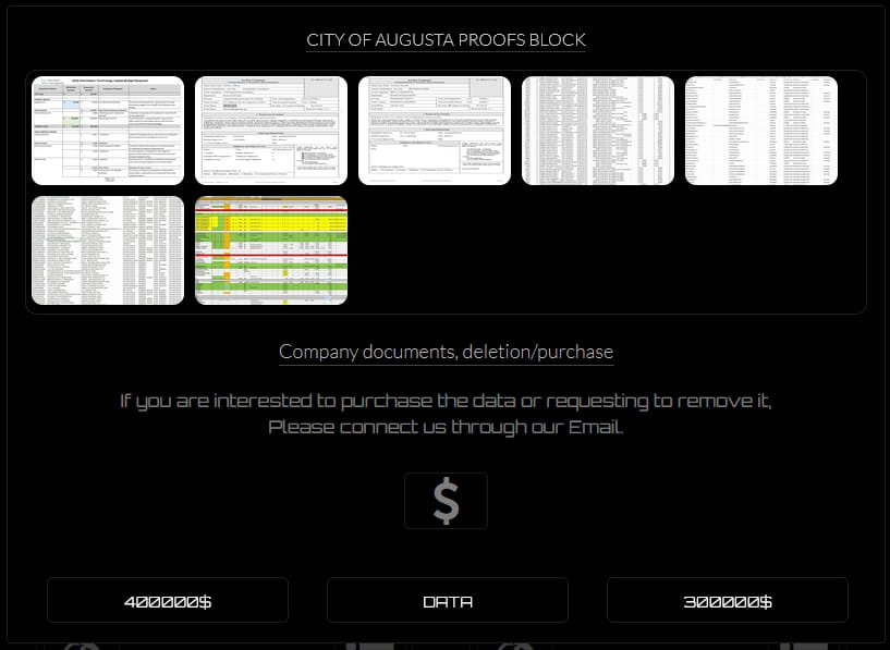 Sample data leaked by BlackByte