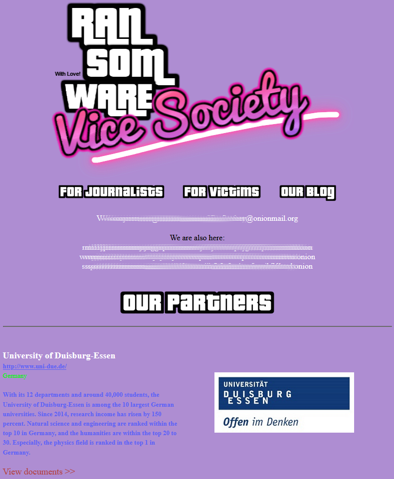 Vice Society begins leaking data allegedly stolen from UDE