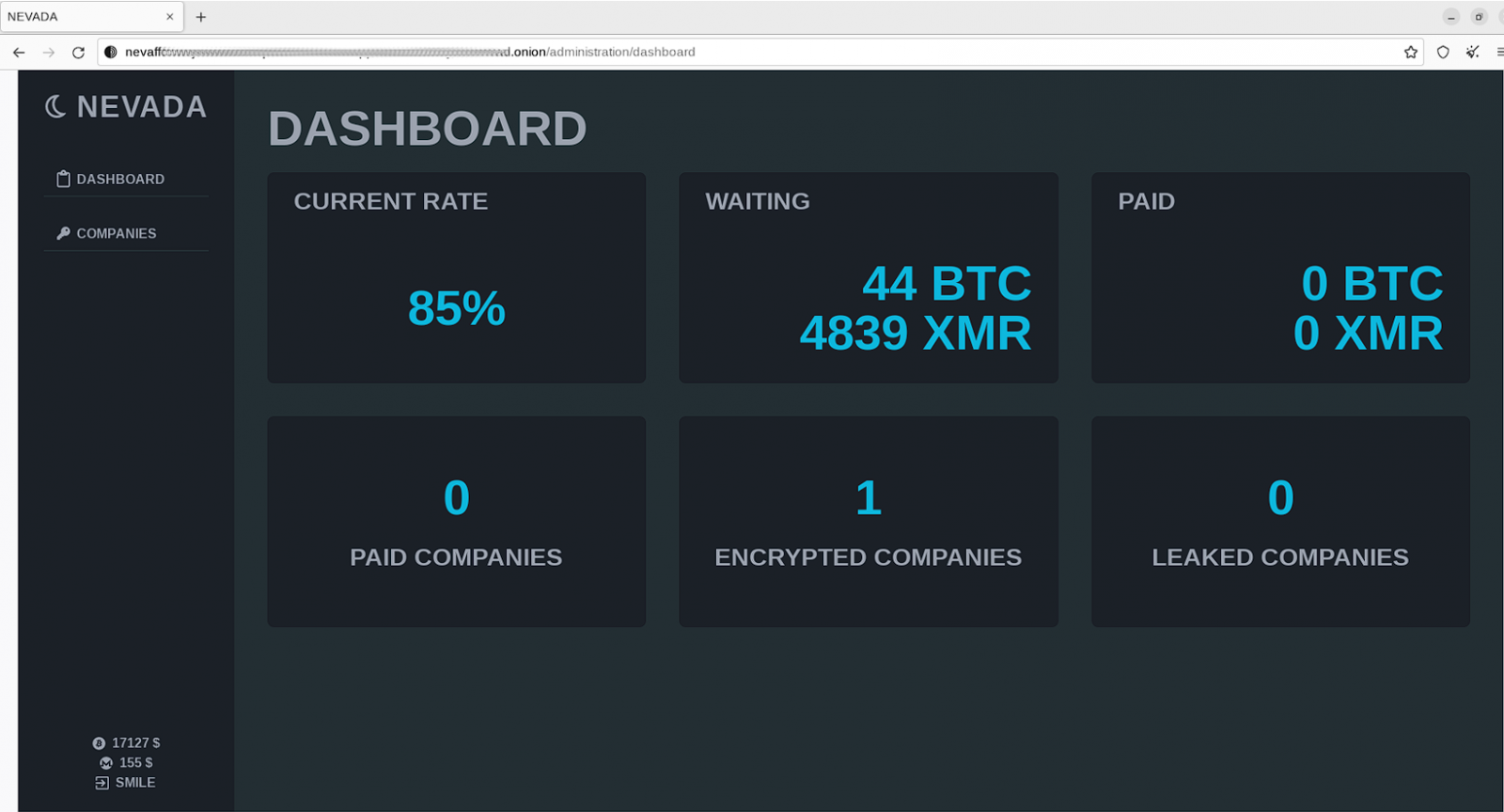 Nevada Affiliate Dashboard