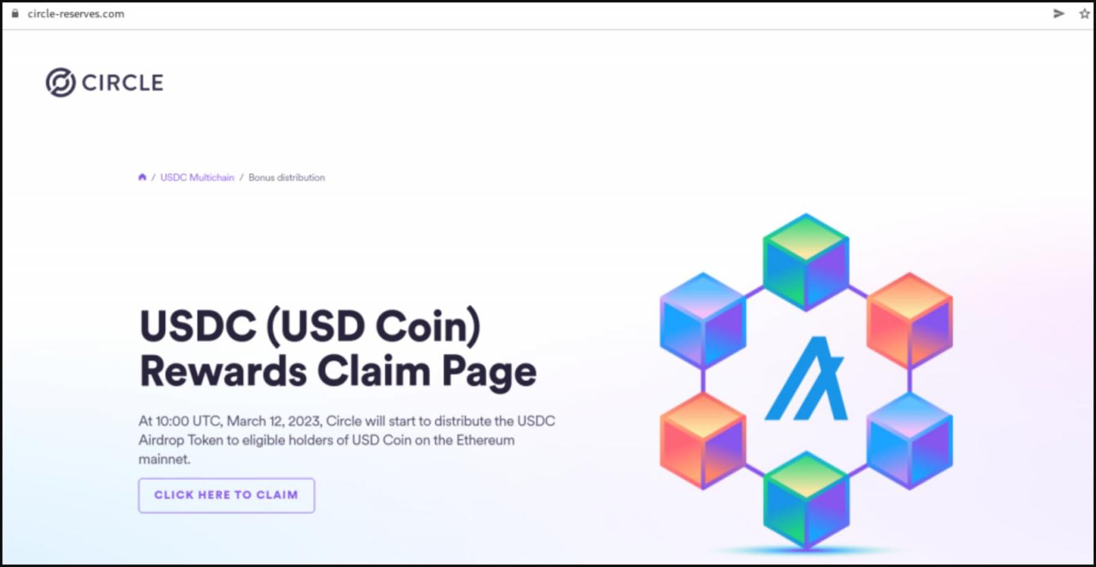 Fake Circle Rewards Page