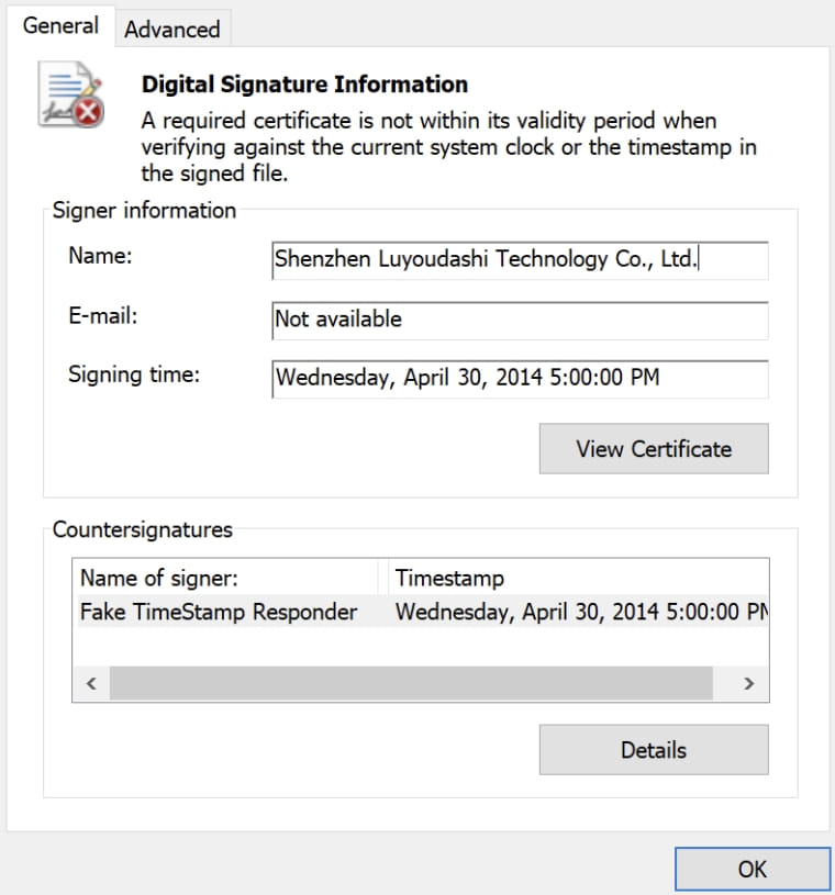 Hackers exploit Windows policy to load malicious kernel drivers 6 Successfully resigned certificate