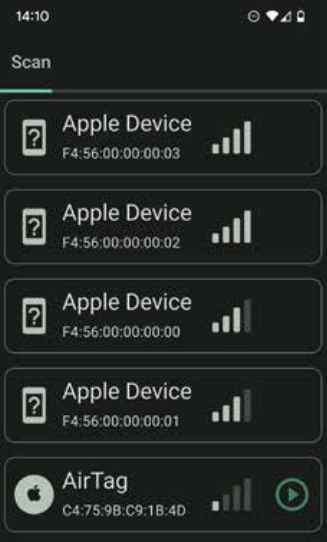 Unknown generic Apple device entries