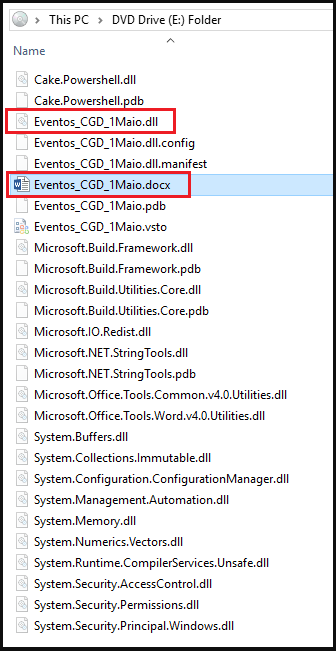 Malicious documents and its payload dependencies