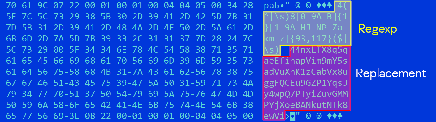 Trojanized Tor browsers target Russians with crypto-stealing malware 5 Regex detecting a wallet address and replacing it