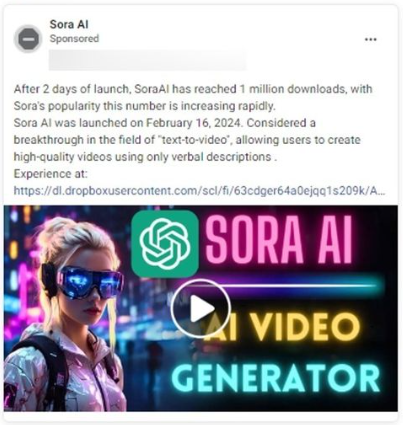 Ad for OpenAI's Sora video creation tool