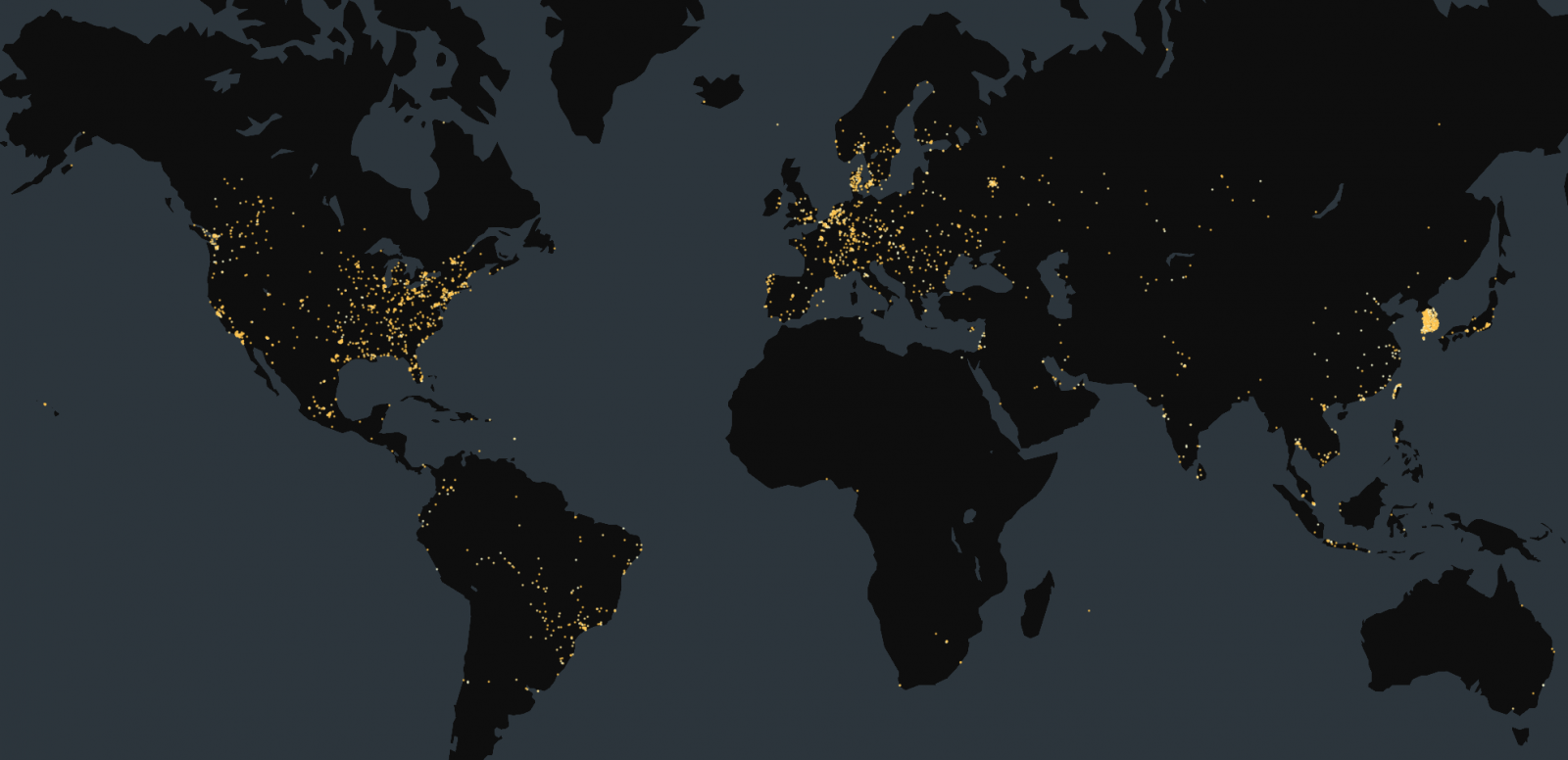 Location of vulnerable hosts