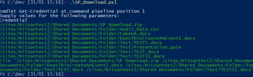 PowerShell script automating the process