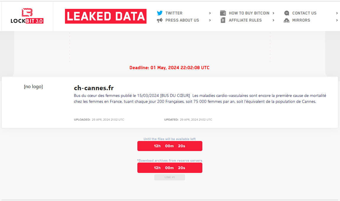 LockBit threatens to leak files soon