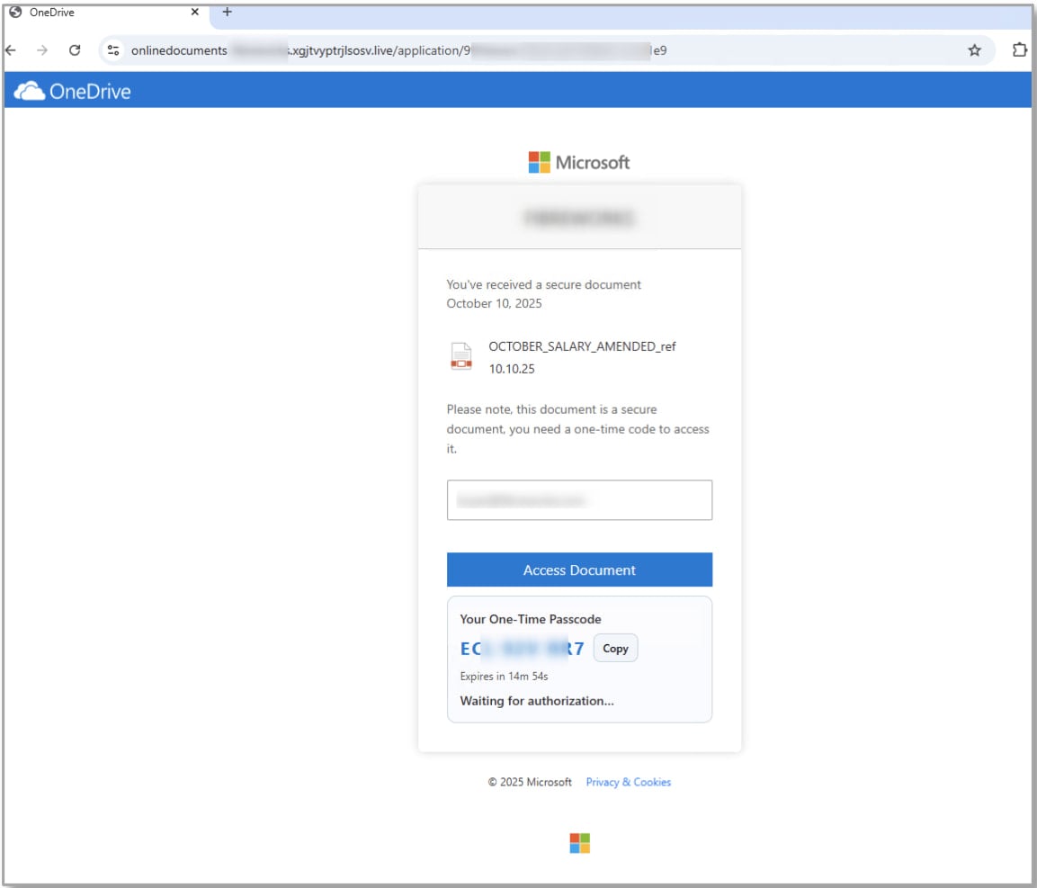TA2723's OneDrive spoof