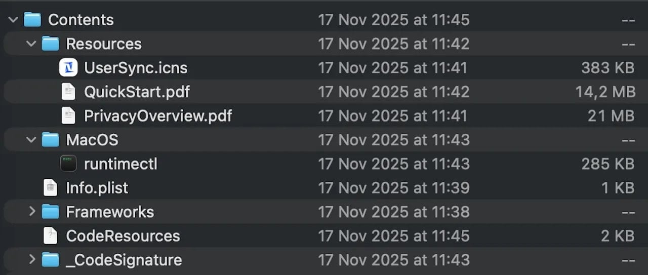 New MacSync malware dropper evades macOS Gatekeeper checks 5 The inflated disk image contents