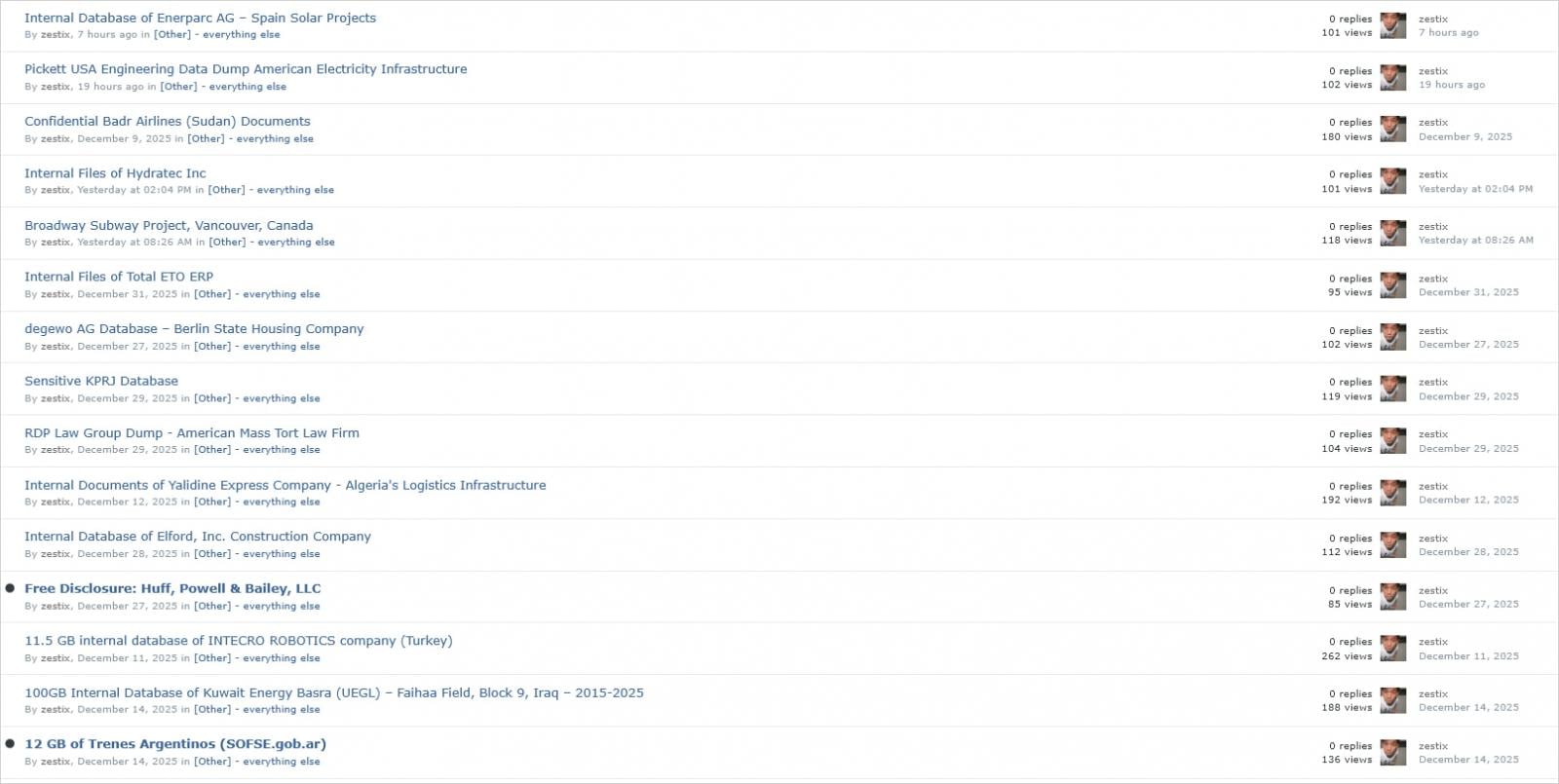 Cloud file-sharing sites targeted for corporate data theft attacks 3 Sample of Zestix's offerings on underground forums
