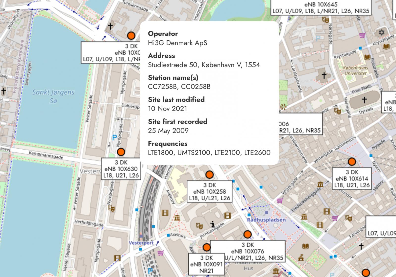 Tracking a person in Denmark