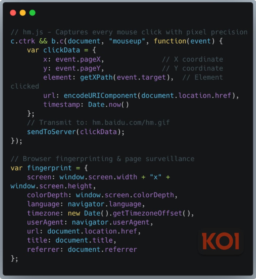 Data stolen from infected devices
