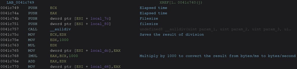 Kraken ransomware benchmarks systems for optimal encryption choice 6 Speed calculation function