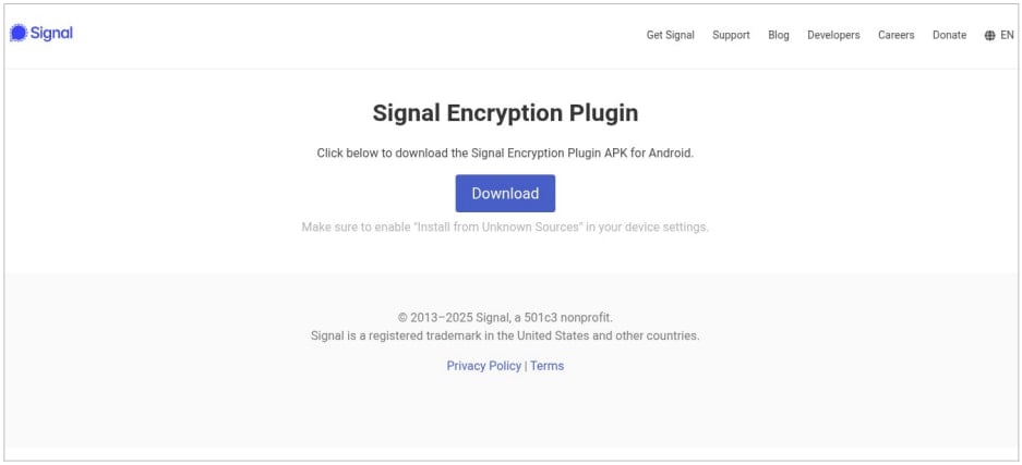 Sahte sinyal eklentisi web sitesi