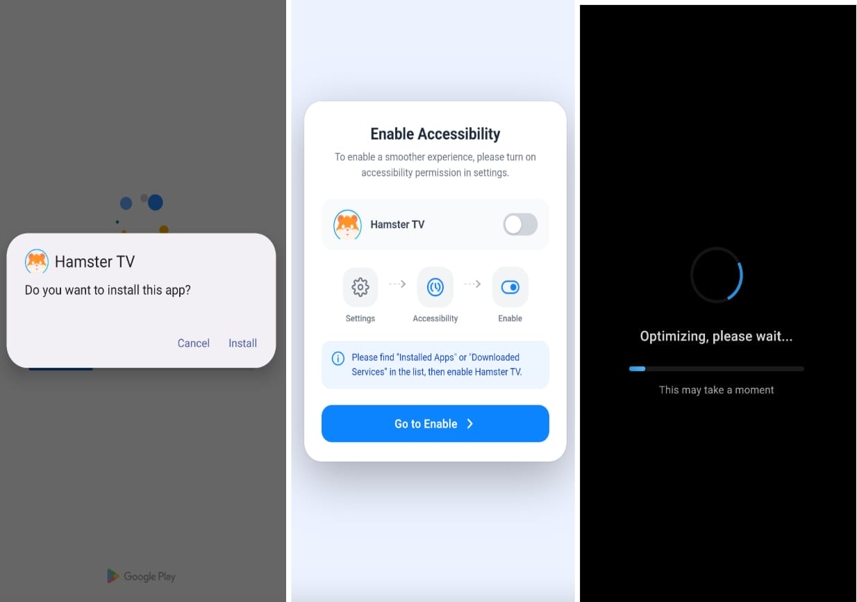 ToxicPanda 2.0 Android malware requests Accessibility Service permissions