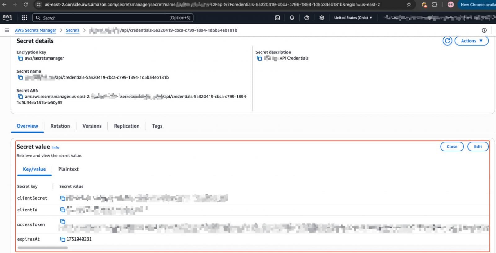 Accessing an AWS account with sensitive secrets