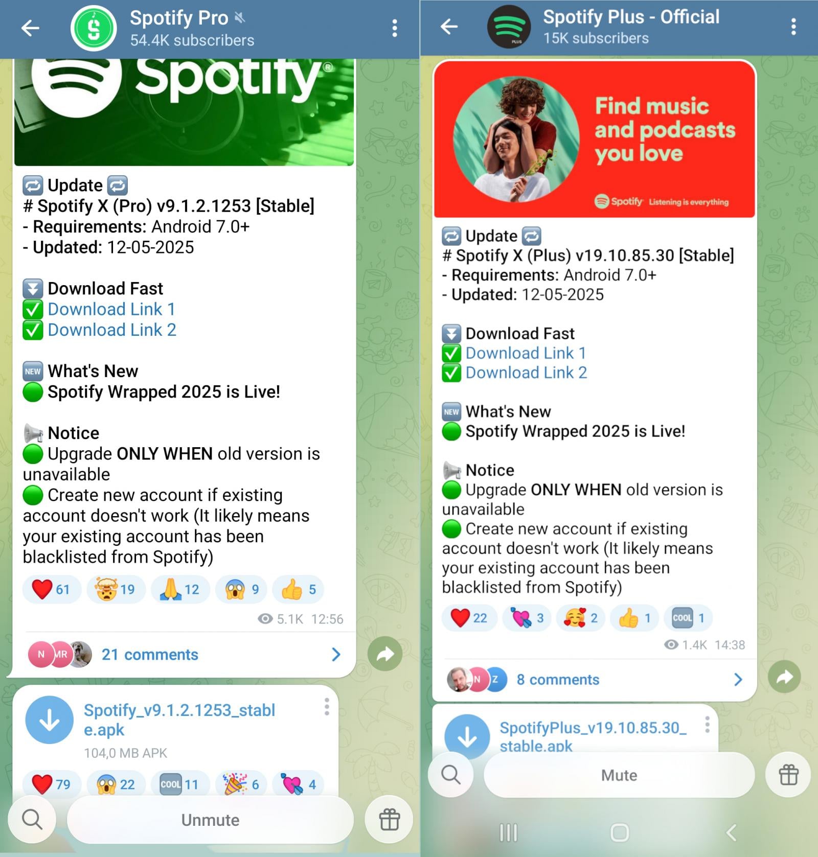 Click-fraud trojans on Telegram