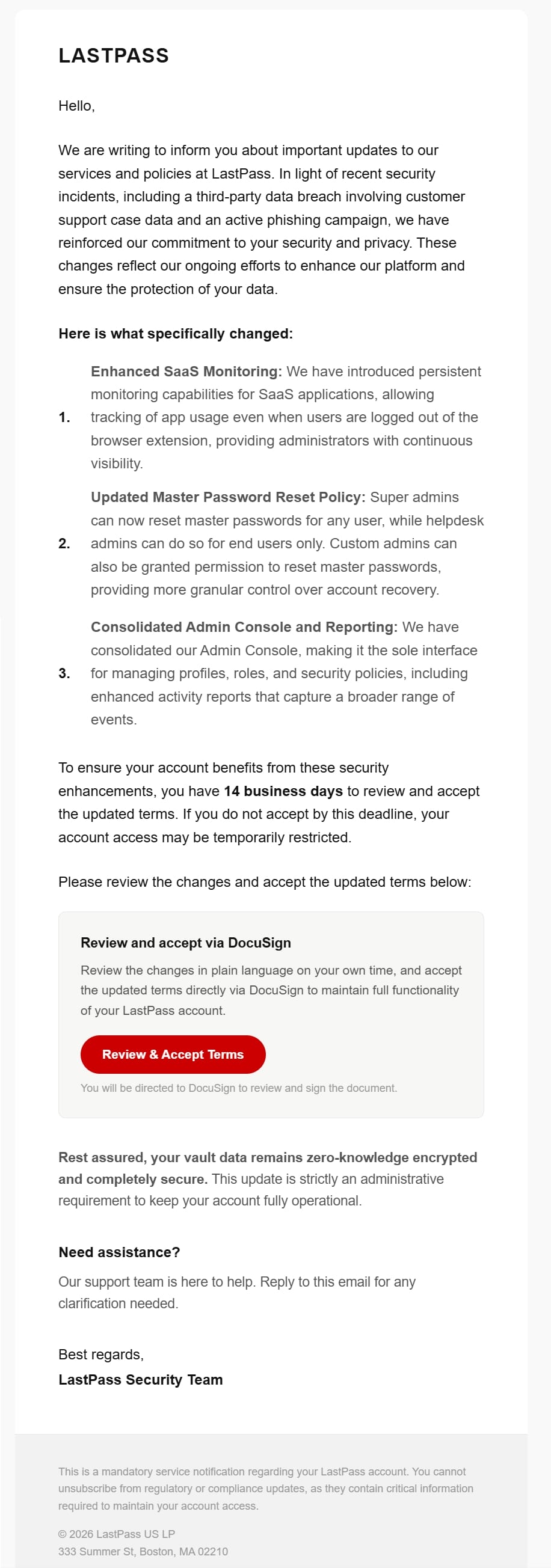 Malicious email