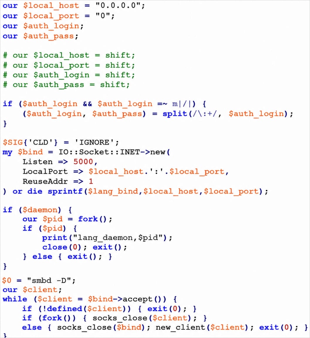 SOCKS5 proxy script
