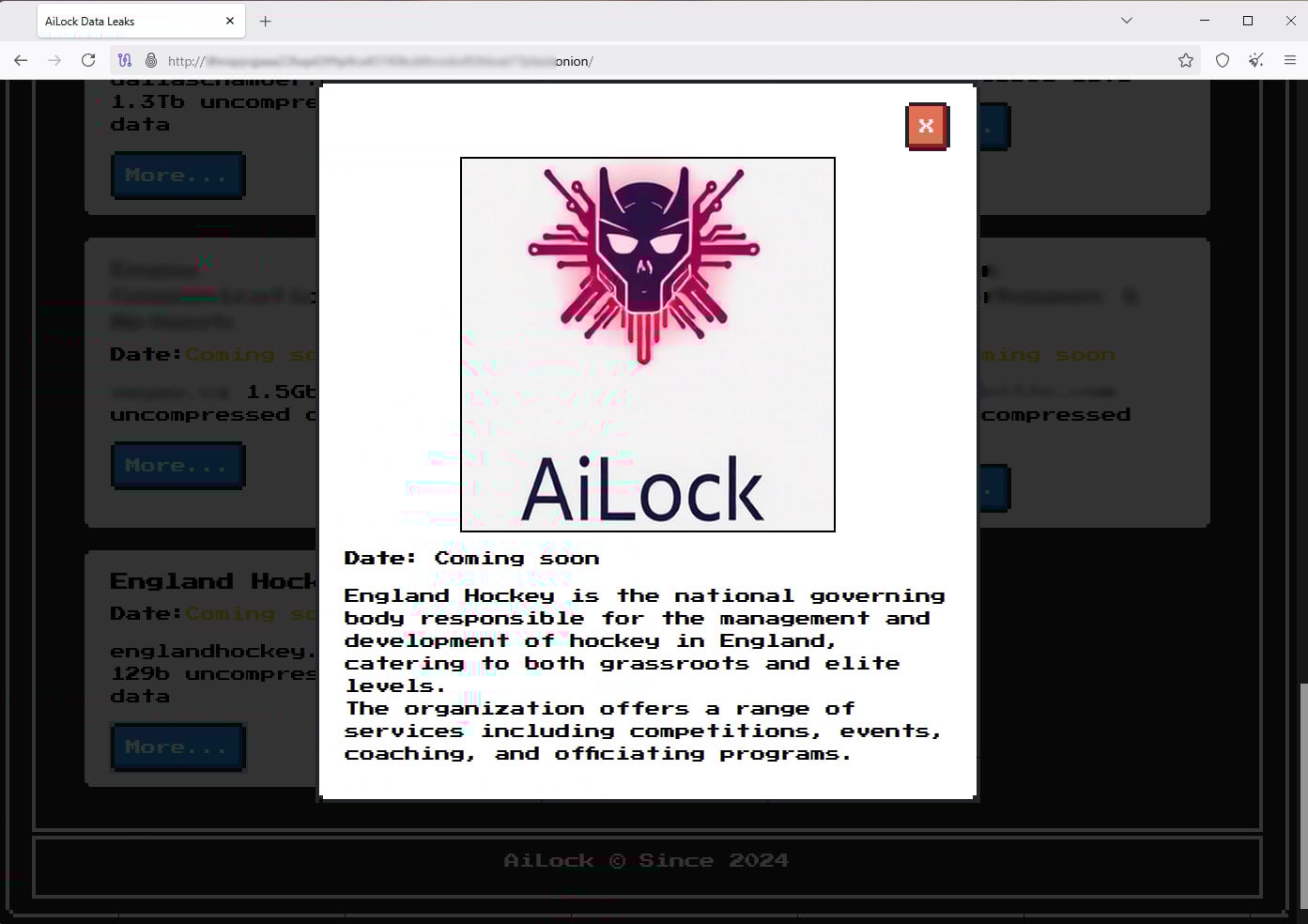 AiLock claims England Hockey breach