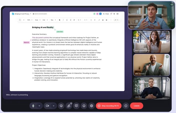 Screenshare on Proton Meet